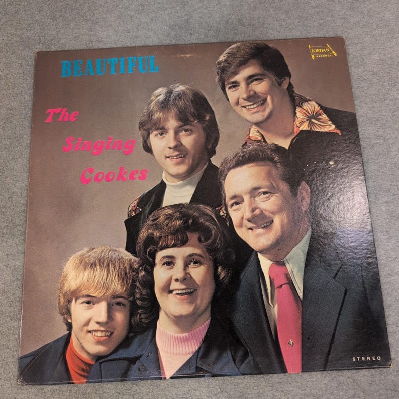 The Singing Cookes Beautiful Vinyl LP Jordan Records Southern Gospel 750171 image 1