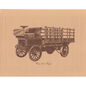 Rockwell Antique Truck Collection Art Print Set 1915-1924 Mail Freight Dump Flat image 3