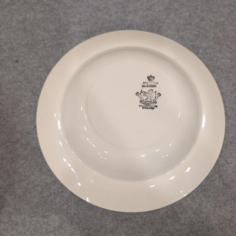 Royal Staffordshire Ironstone Wilkinson Ltd England Wheat Embossed Soup Bowl image 5