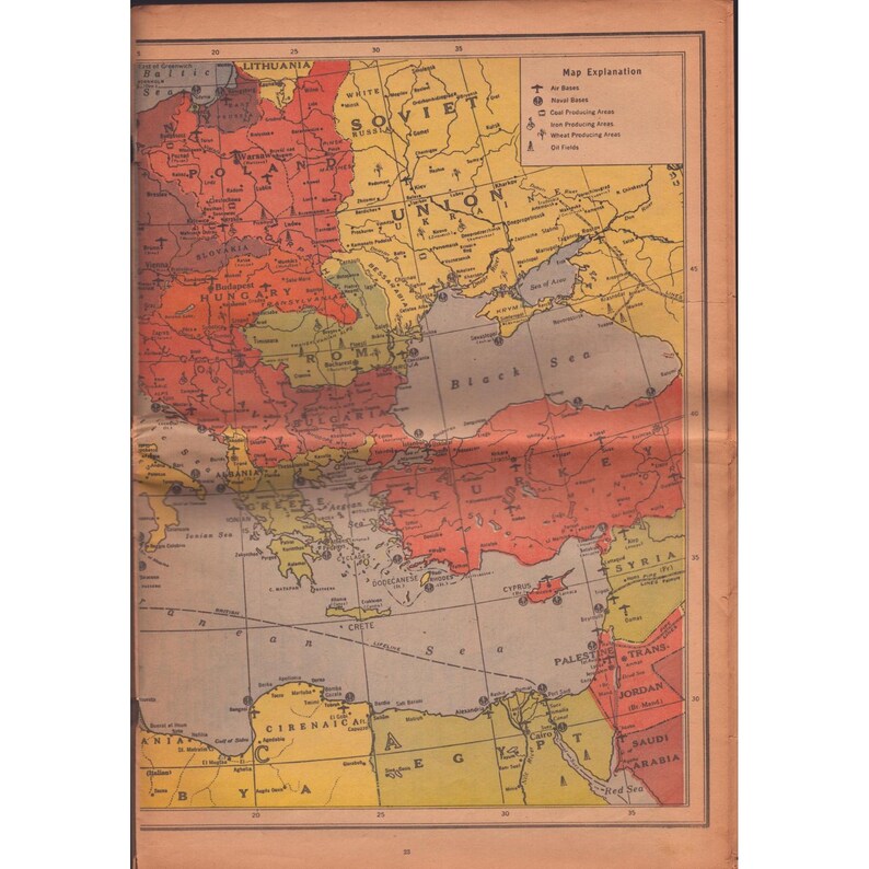 Vintage 1942 Firestone World Atlas Rand McNally WWII Era Map Booklet 1940 Census image 4