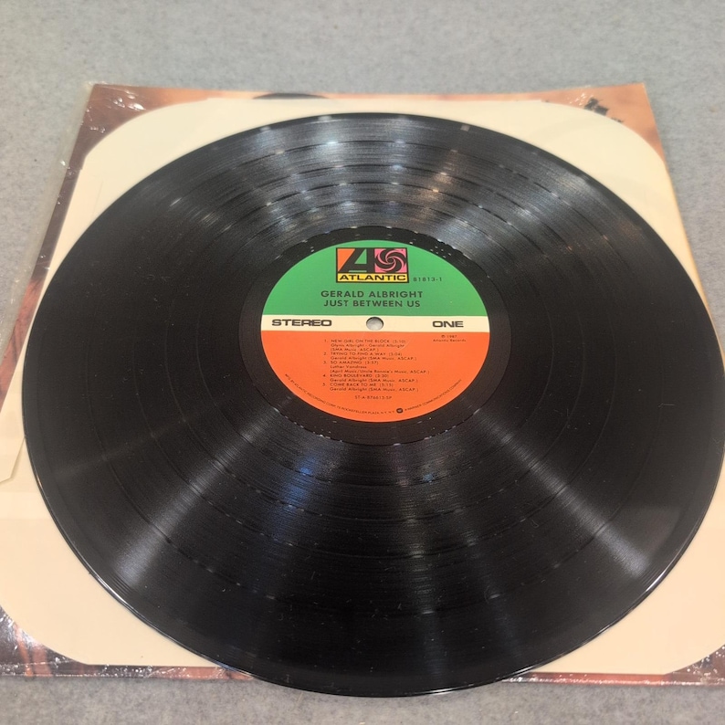 Gerald Albright Just Between Us Vinyl LP 1987 Atlantic Records 81813-1 Jazz R&B image 3