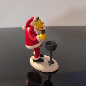 The Simpsons Hawthorne Village Barney Gumble Santa Beer Fund Figurine 2004 image 2