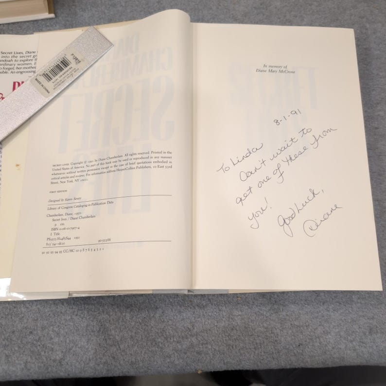 Diane Chamberlain HC Lot of 7 First Editions, 3 Signed + Author's Wedding Invite image 9