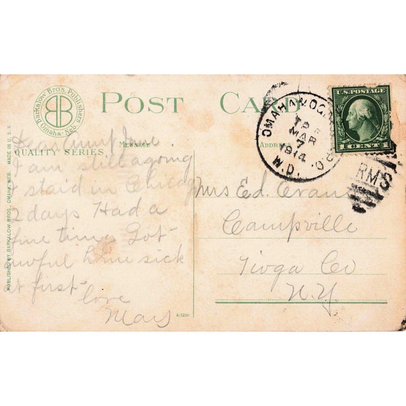 Vintage 1914 Green River Palisades Toll Gate Rock Wyoming Postcard Barkalow Bros image 2