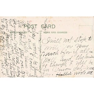 Antique East Homer New York Rose Embossed Postcard Printed in Germany G+ image 2