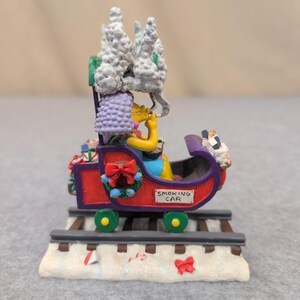 The Simpsons Christmas Express Smoking Car Patty Selma 2003 Sculpture 0454 image 3