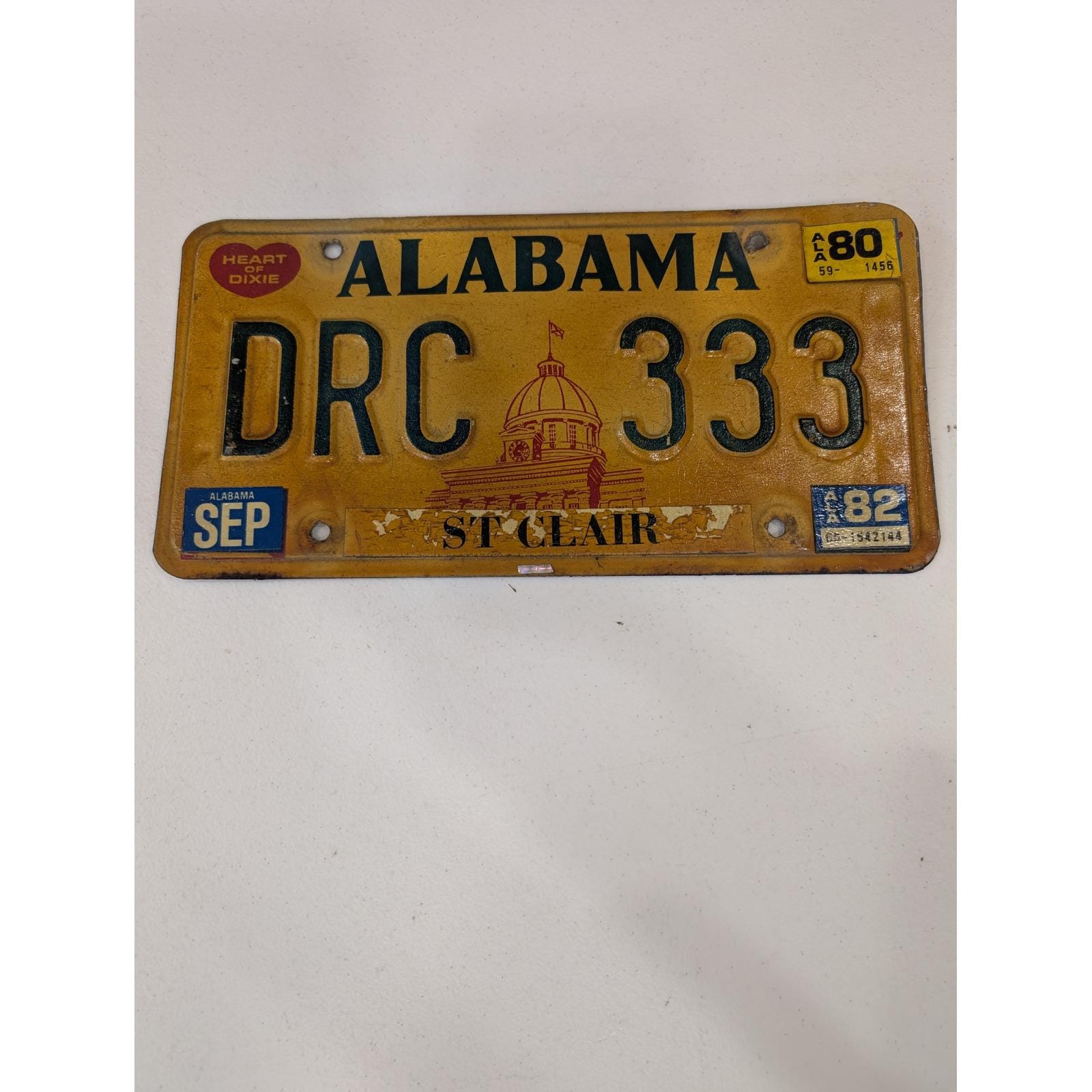 アラバマ州 ナンバープレート 1980