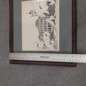 Old Courthouse Monroeville Alabama Lithograph R Morgan 1984 Framed Mockingbird image 9