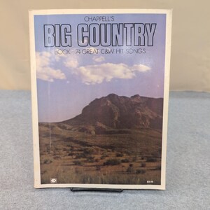 Chappell's Big Country Book 74 Great C&W Hit Songs Vintage Sheet Music Songbook image 1