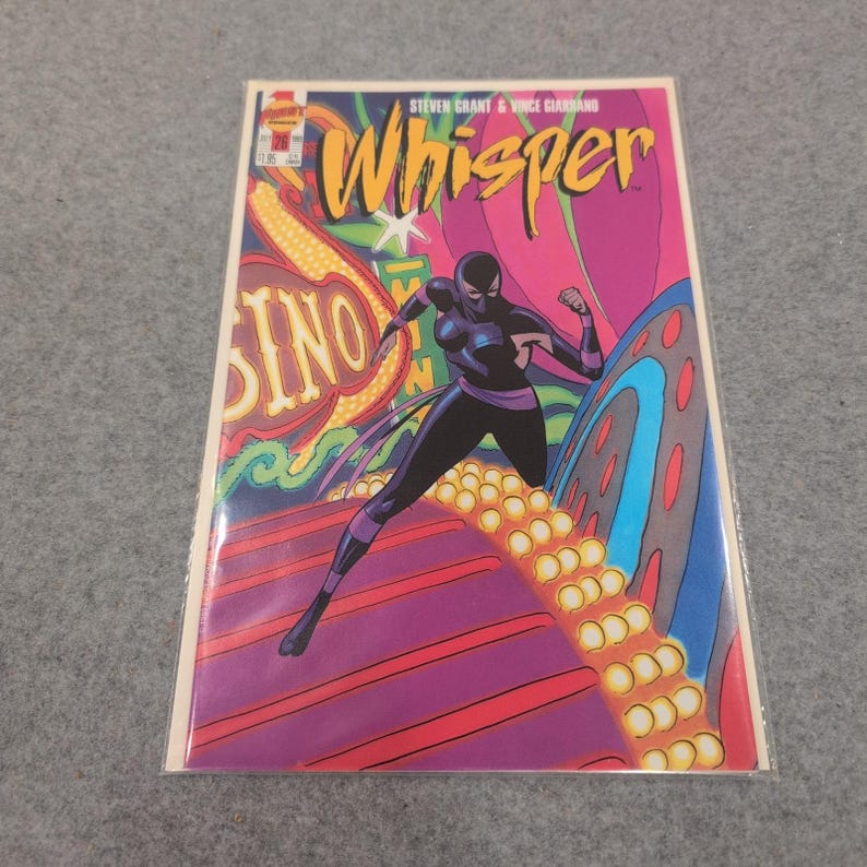 Whisper 26 First Comics July 1989 Steven Grant Vince Giarrano Ninja Copper Age image 1
