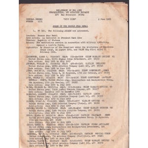 1969 Bronze Star Medal Citation Captain David R. Coffin US Army Vietnam War image 2