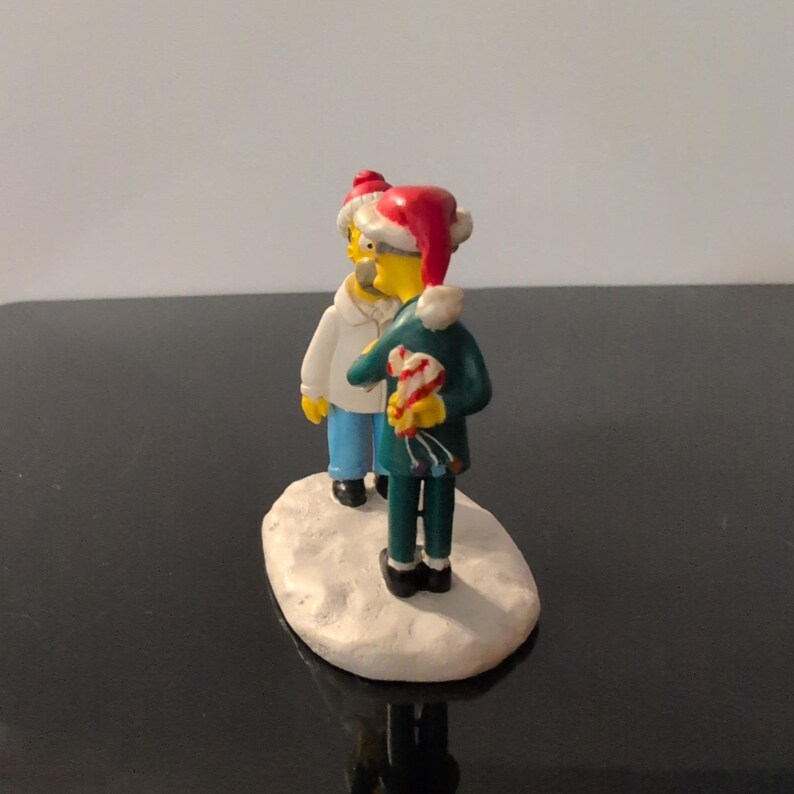 Hawthorne Village The Simpsons Christmas Bonus Homer Mr Burns Figurine 2005 image 2