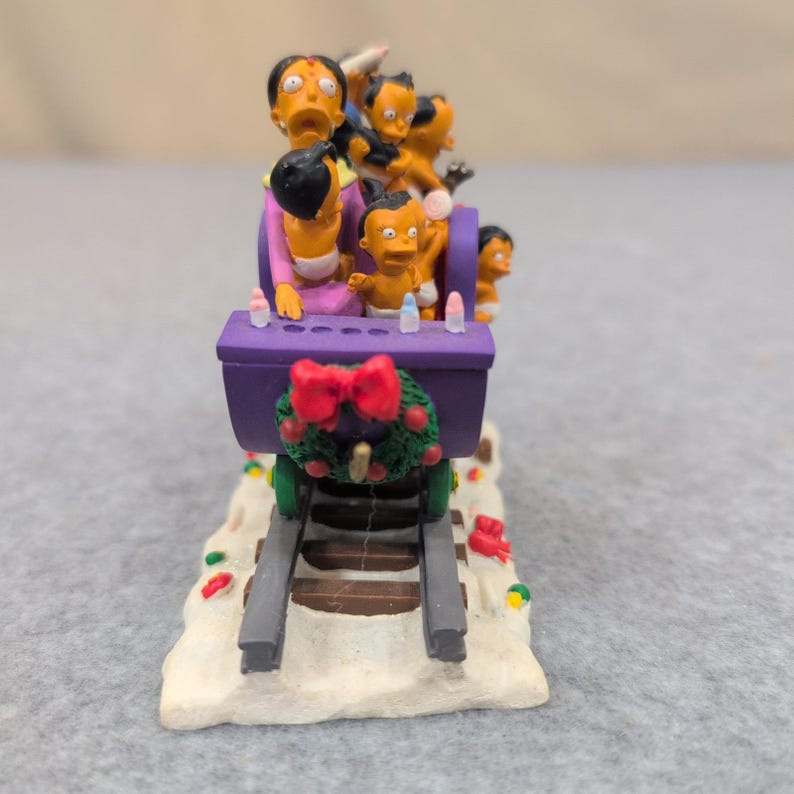 The Simpsons Christmas Express Nahasapeemapetilons Family Daycare Figurine 2004 image 2