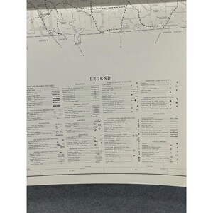 Vintage 1983 General Highway Map Coffee County Alabama 23" x 18" Enterprise Elba image 3