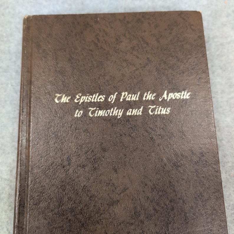 The Epistles of Paul to Timothy and Titus Oliver B Greene Hardcover 1980 VG image 1
