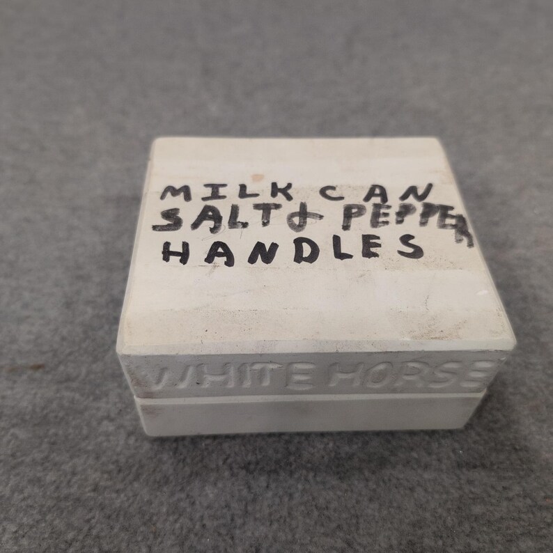 White Horse Milk Can Salt Pepper Shaker Holder Mold 1046 Craft Supplies image 4