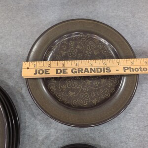 Franciscan Madeira Plates Set of 12 Dinner Salad Bread Butter Olive Green Brown image 6