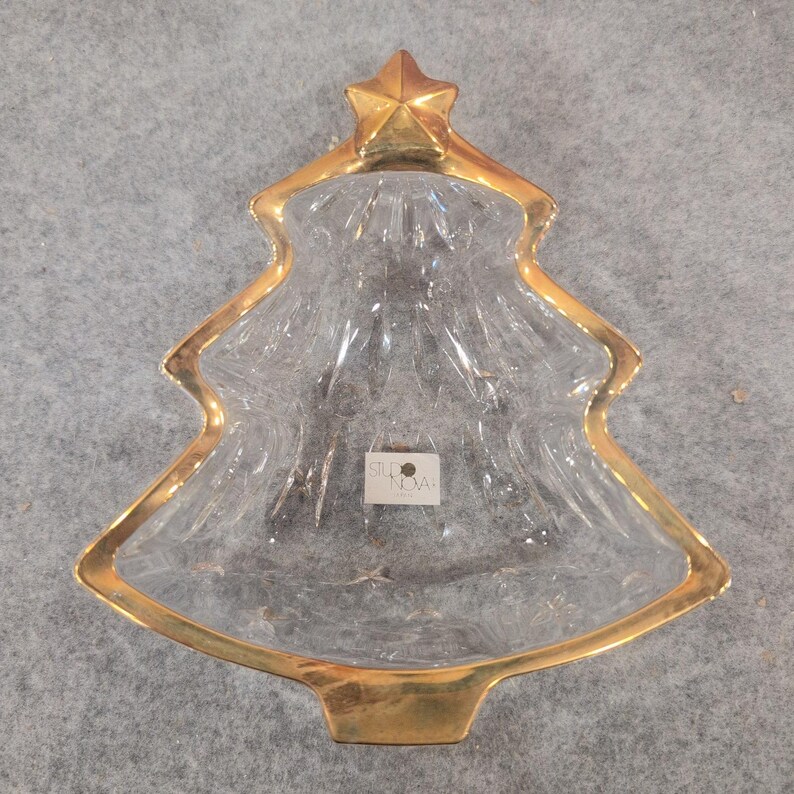 Studio Nova Yuletide Spirit Gold Sweet Dish Weihnachtsbaum Glas Bowle 3er Set Bild 4