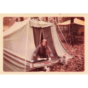 Vintage 1970s Great Smoky Mountains Camping Trip Lot of 9 Photos 3.5x5 image 9