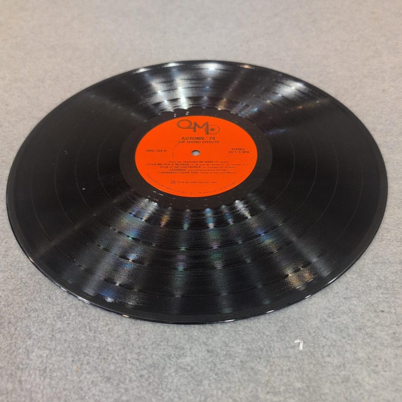 秋74 ザ・サウンドエフェクト ビニールLP QMO 124 33回転 1974年 コンピレーションレコード 画像 4