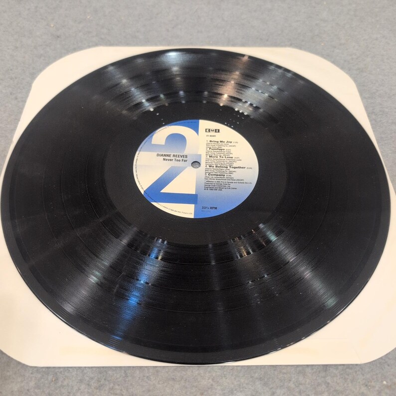 Dianne Reeves Never Too Far Vinyl LP 1989 EMI-USA E1-92401 Jazz R&B George Duke image 7