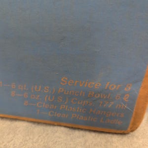 Anchor Hocking Arlington 18 Piece Punch Set Clear Glass Service for 8 300/279C image 5