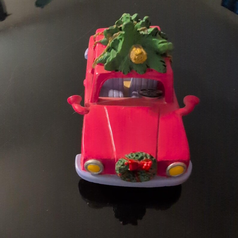 Hawthorne Village Simpsons Bringing Home the Tree Pink Car Figurine 78440 image 2