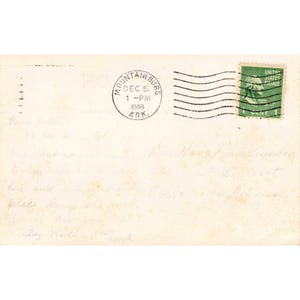 Watkins Courts Mountainburg Arkansas AR RPPC Real Photo Postcard 1946 Route 71 image 2