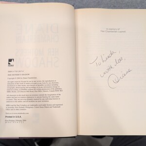 Diane Chamberlain HC Lot of 7 First Editions, 3 Signed + Author's Wedding Invite image 6