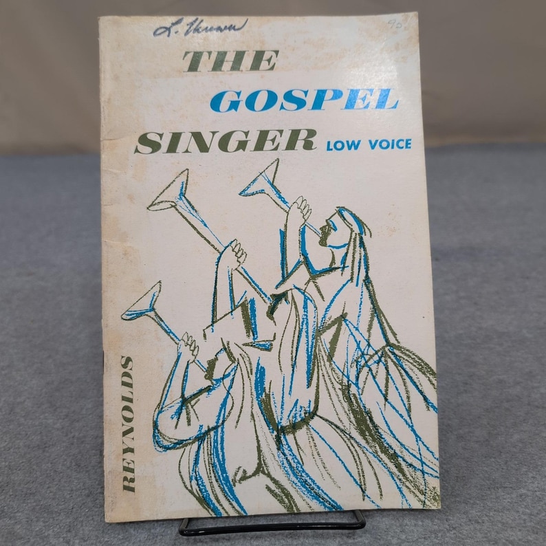 The Gospel Singer Low Voice Music Book Compiled Arranged William J Reynolds image 1