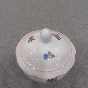 Kahla Kahlaerstedt Pastorale Floral Sugar Bowl with Lid Made in GDR NA308 image 2