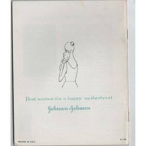 Livret vintage Johnson & Johnson Fragile Soins de la peau de votre bébé B-168 Document éphémère image 2