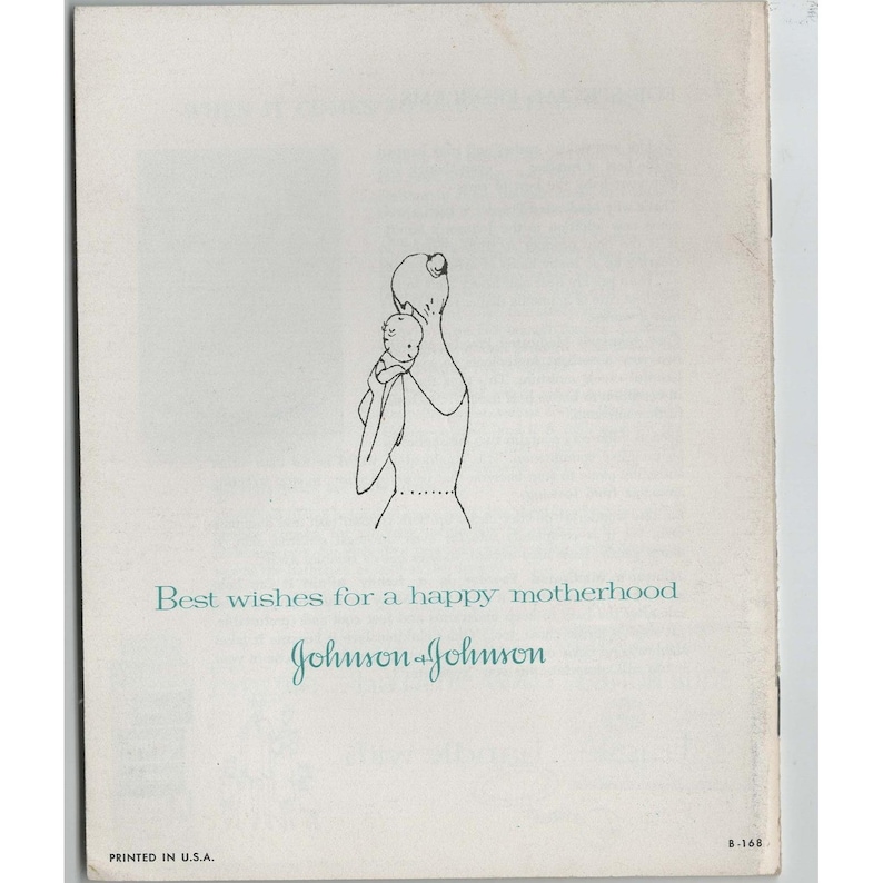 Livret vintage Johnson & Johnson Fragile Soins de la peau de votre bébé B-168 Document éphémère image 2