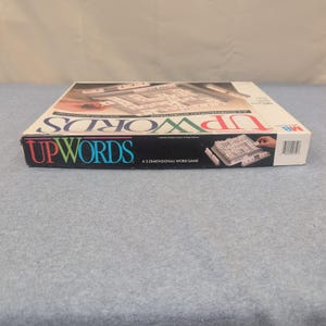 Milton Bradley Upwords 3D Wortspiel 1988 Vintage Brettspiel 4312 VG Bild 6