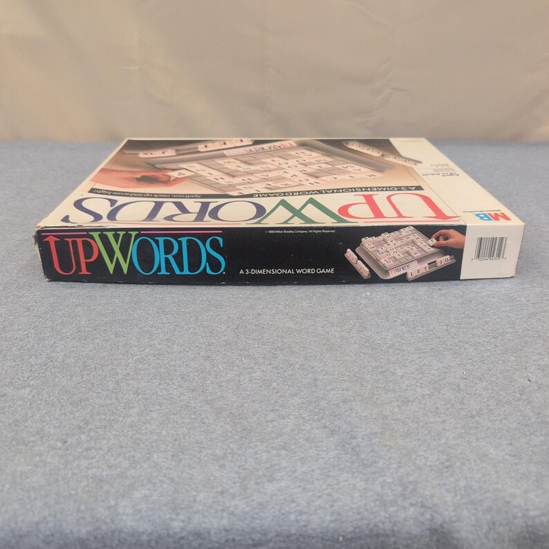 Milton Bradley Upwords 3D Wortspiel 1988 Vintage Brettspiel 4312 VG Bild 6