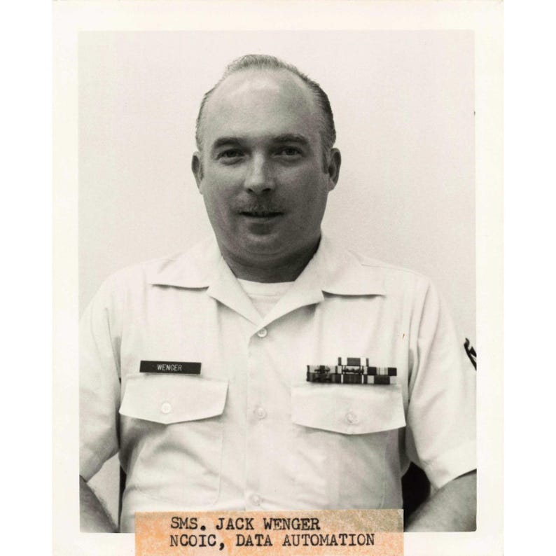 5 VTG 1970s US Air Force Personnel Photos Korea Data Automation Named Portraits image 3