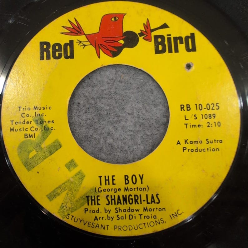 The Shangri-Las Out In The Streets The Boy Red Bird RB 10-025 45 RPM Vinyl image 1