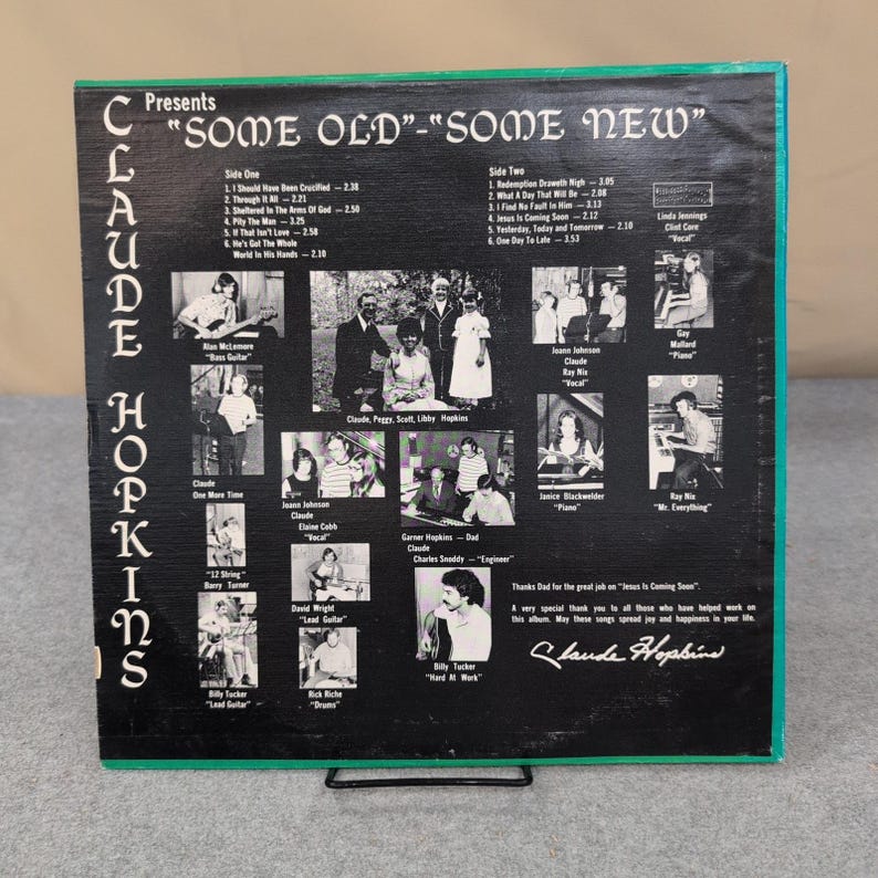 Claude Hopkins Some Old Some New Gospel Vinyl LP NR5220 Mono Record image 2