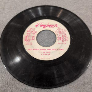 Playhour Records Great Musical Stories Pied Piper Peter Pan 45 RPM TB-1-9 image 4