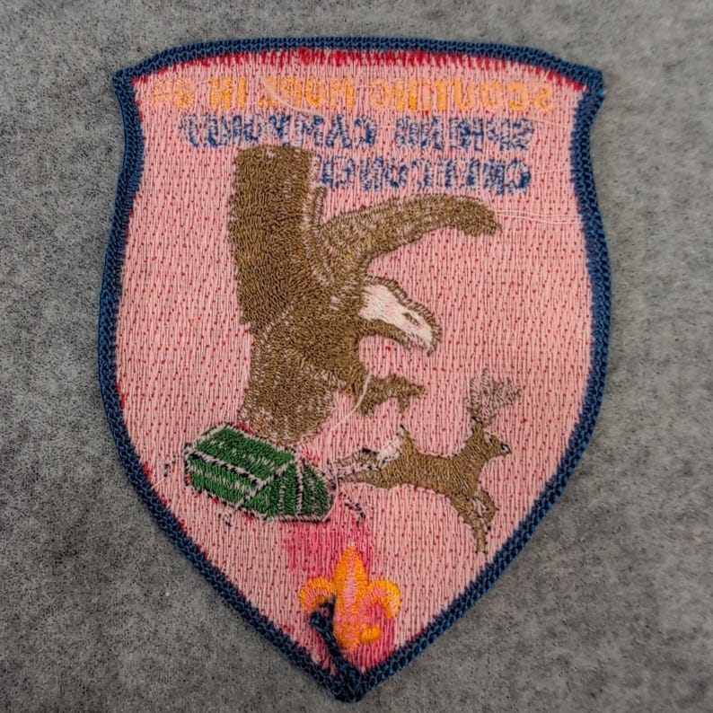 1984 Spring Camporee Creeconee Scout Patch "Scout More in '84" image 2