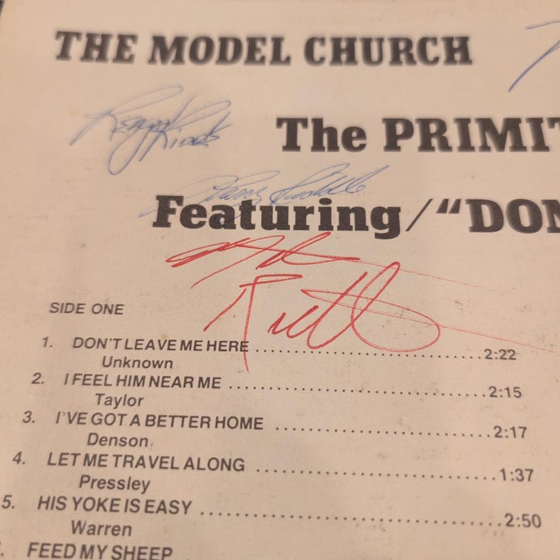 The Primitive Quartet - The Model Church Gospel Vinyl LP RSR-604 image 2