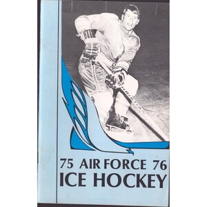 1975-76 Air Force Academy Falcons Ice Hockey Media Guide Colorado Springs CO image 1
