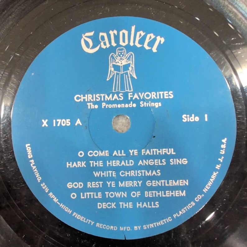 The Spaziergang Strings Christmas Favorites Vinyl LP Caroleer Cords X 1705 VG Bild 3