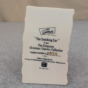The Simpsons Christmas Express Smoking Car Patty Selma 2003 Sculpture 0454 image 5