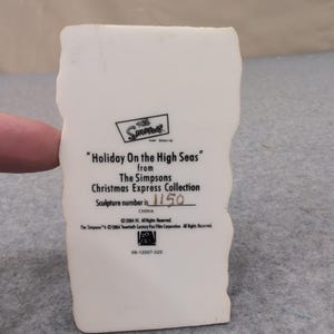 The Simpsons Christmas Express Holiday On the High Seas Sea Captain Sculpture image 5