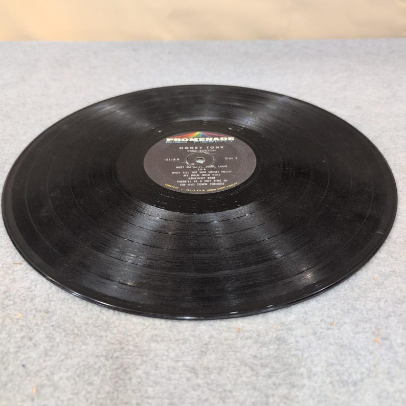 Fred Burton Honky Tonk vinyl LP Promenade 2118 The Old Professor Jazz Piano afbeelding 7