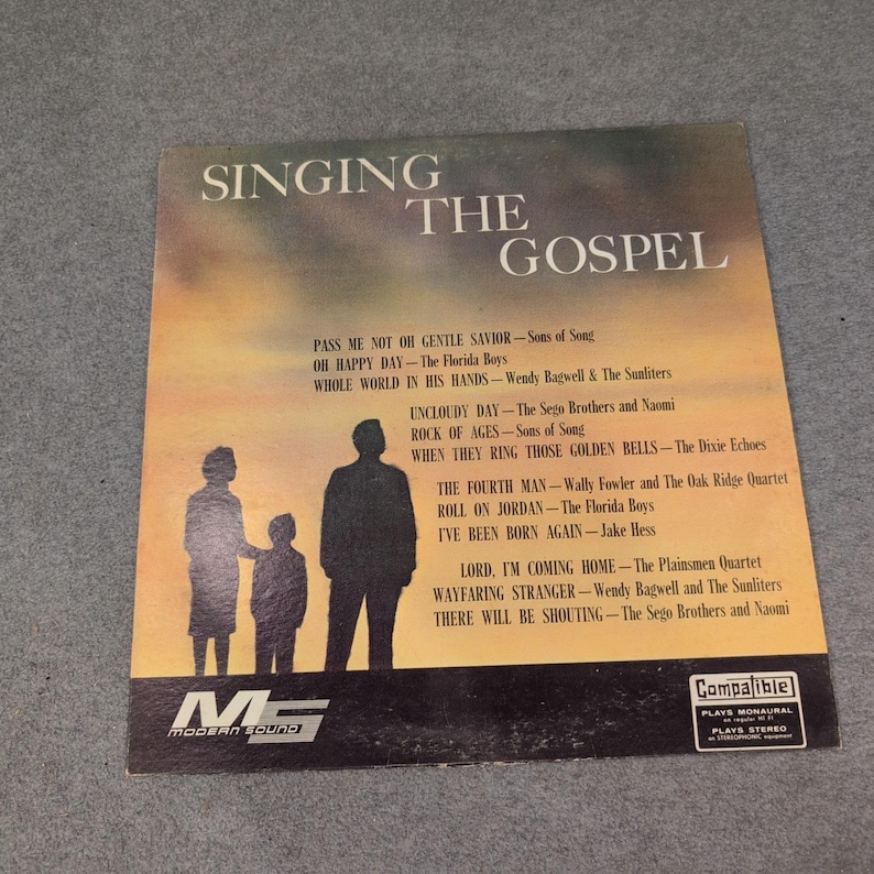Singing The Gospel Various Artists Modern Sound MS 509 Vinyl LP Record image 1