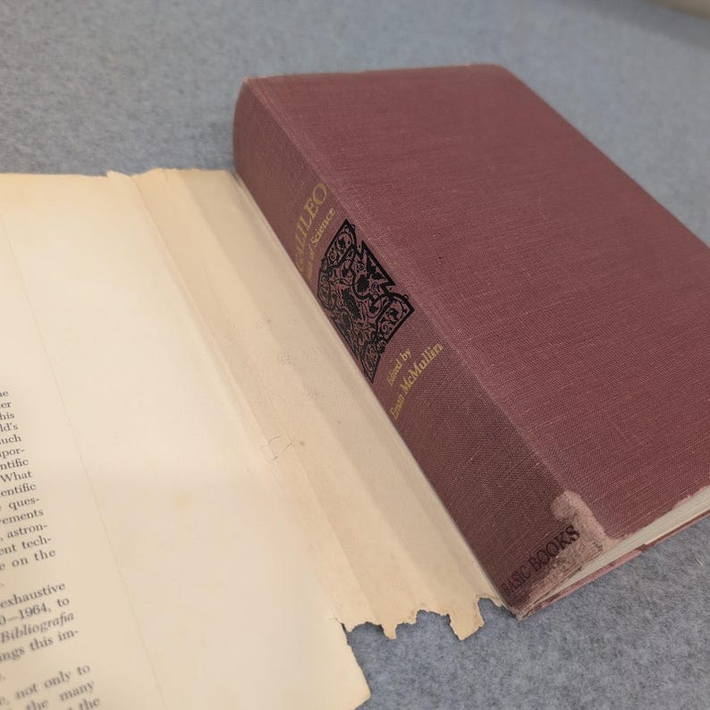 Galileo Man of Science Ernan McMullin 1967 Hardcover Book with Dust Jacket image 3
