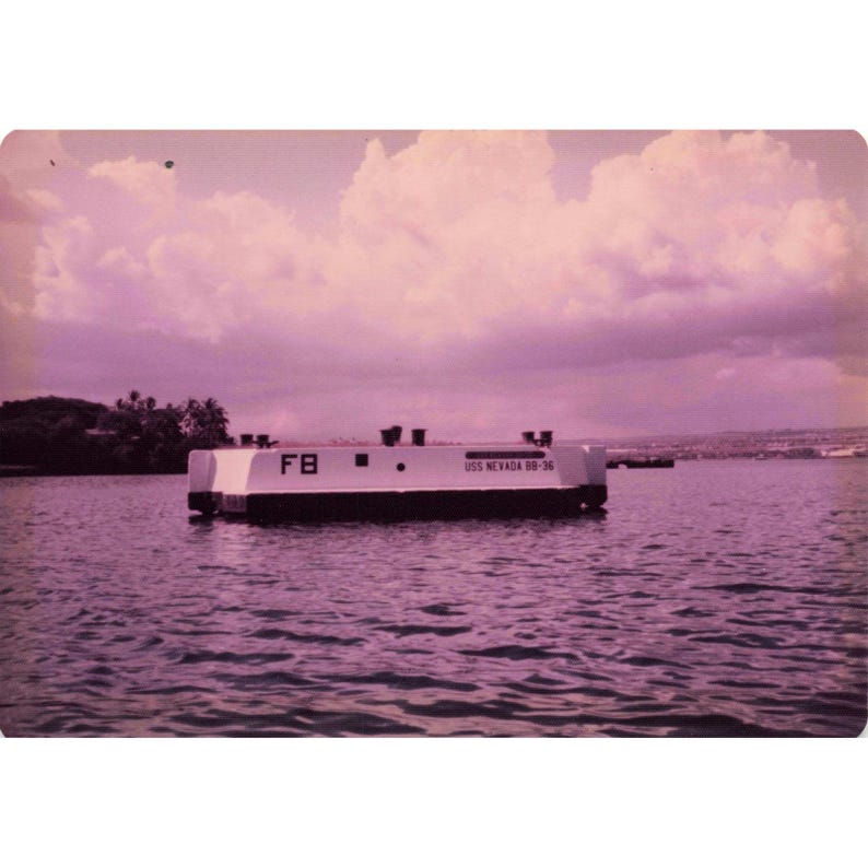 Vintage 1970s Pearl Harbor Battleship Row USS Tennessee Nevada Photos Lot of 8 image 2