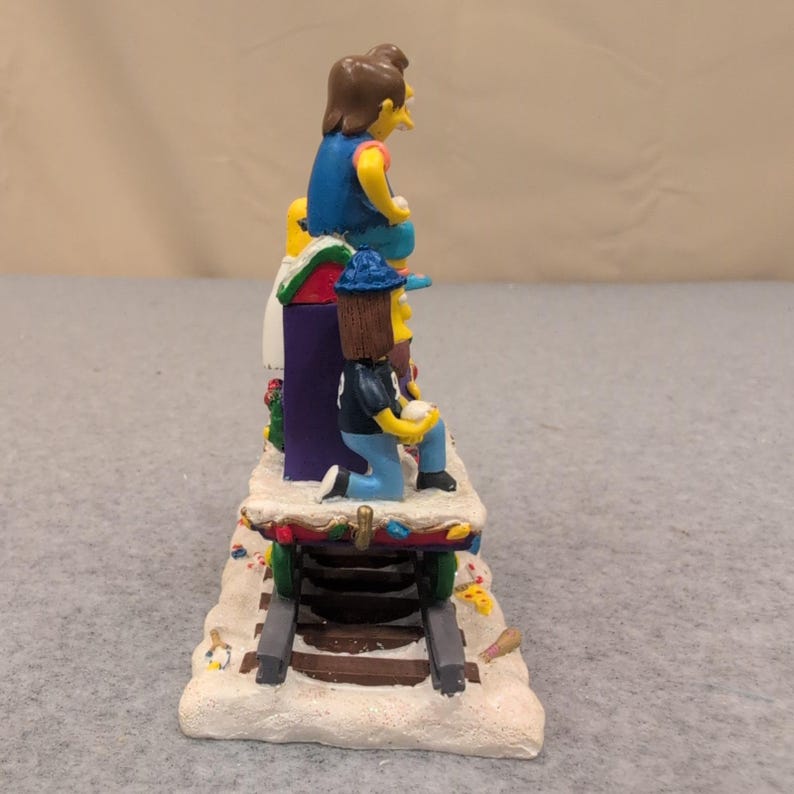 The Simpsons Bully Express Christmas Train Sculpture 2003 Hamilton Collection image 4